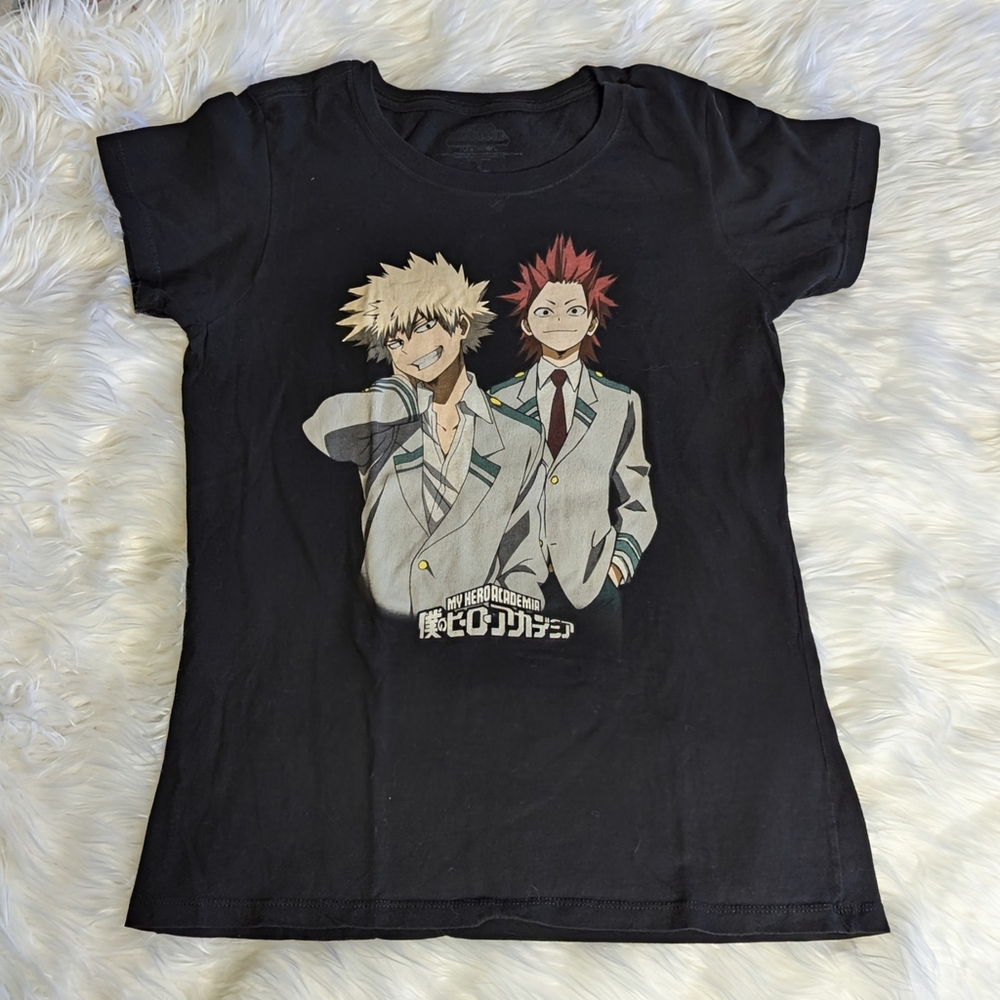 Hot Topic My Hero Academia Bakugo & Kirishima Graphic T-Shirt Size XL Girls
